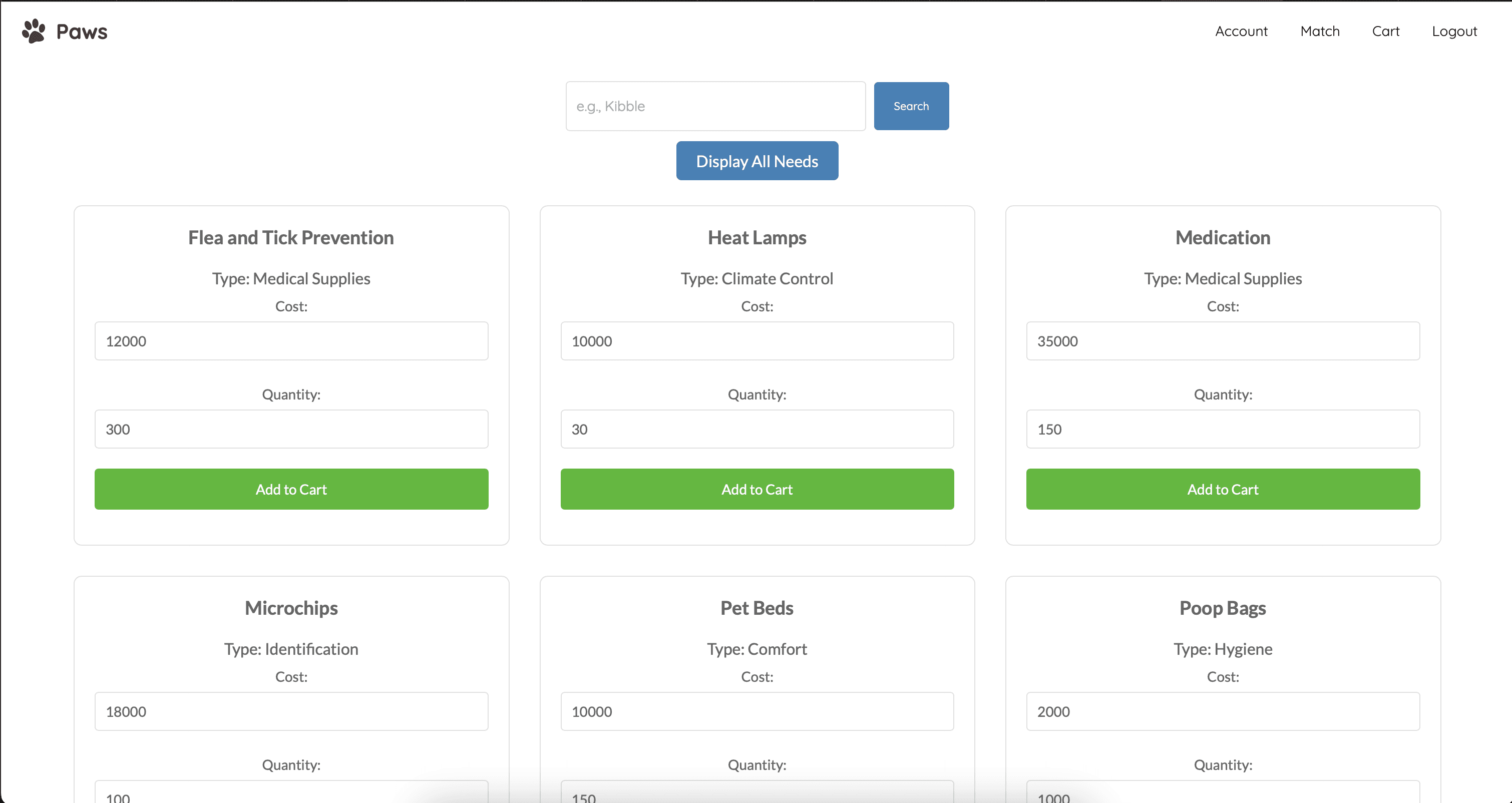Regular User Dashboard