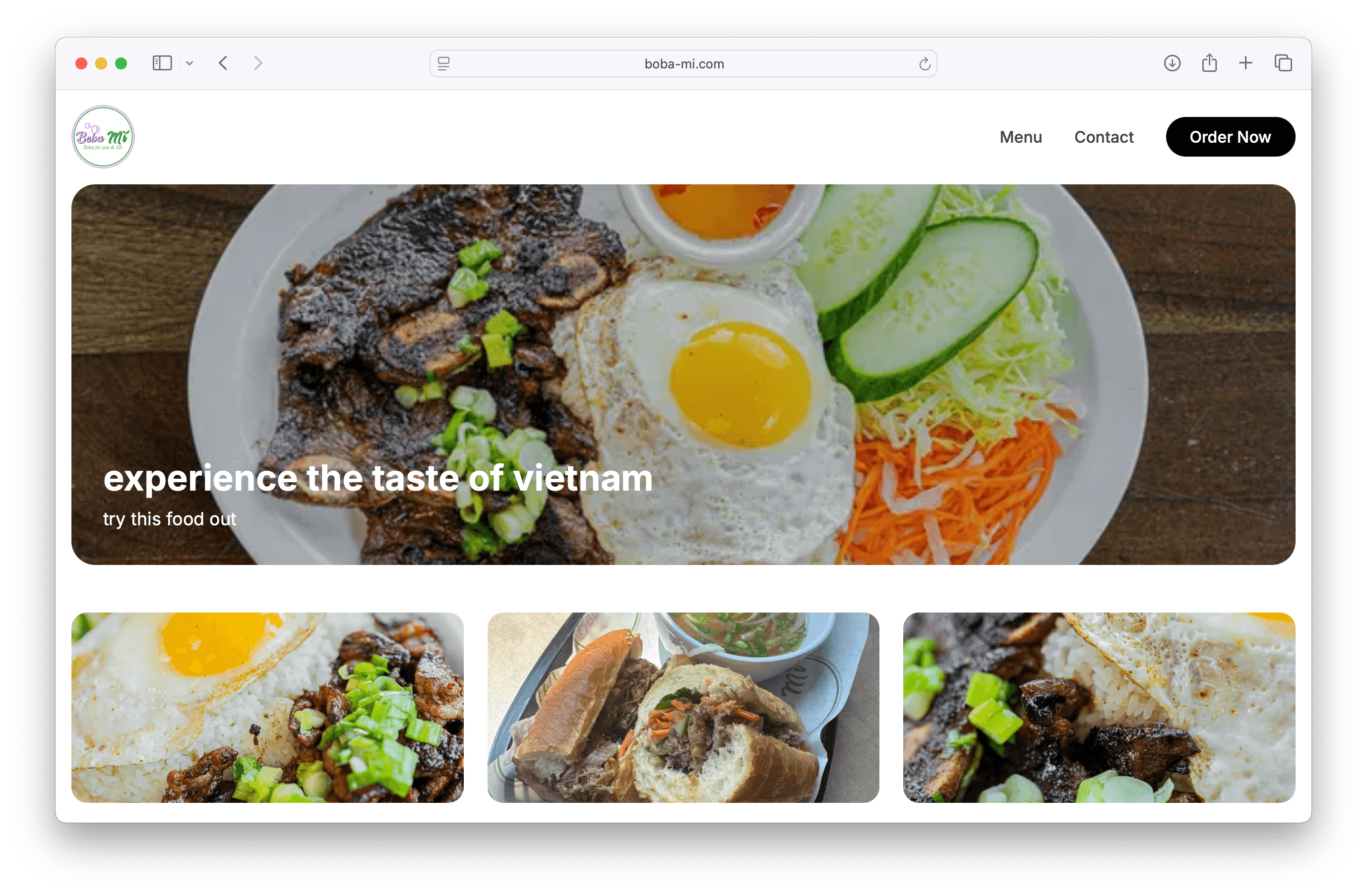 Boba Mi New Landing Page