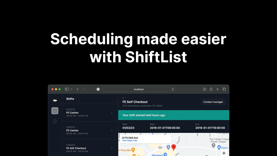 Shiftlist Preview